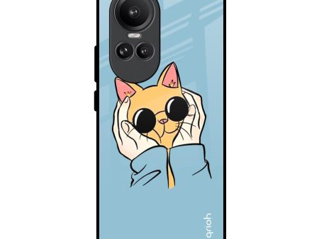 Adorable Cute Kitty Glass Case For Oppo Reno10 Pro 5G Cheap