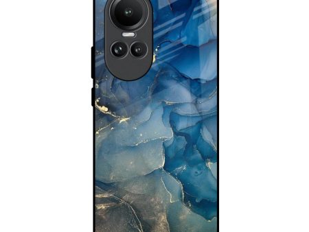 Blue Cool Marble Glass Case for Oppo Reno10 5G Sale