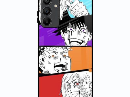 Anime Sketch Glass Case for Samsung Galaxy A15 5G Online Sale