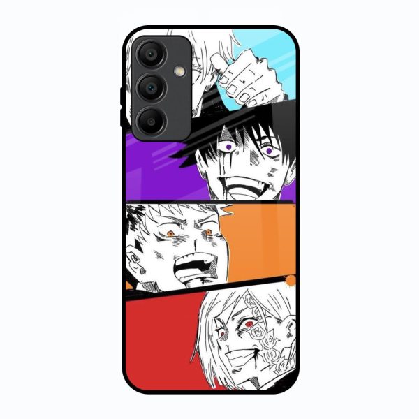 Anime Sketch Glass Case for Samsung Galaxy A15 5G Online Sale