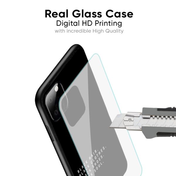 Black Soul Glass Case for Samsung Galaxy A55 5G Hot on Sale