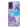 Alcohol ink Marble Glass Case for Oppo A55 For Sale