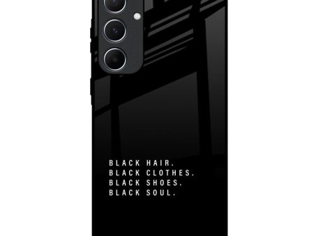 Black Soul Glass Case for Samsung Galaxy A55 5G Hot on Sale