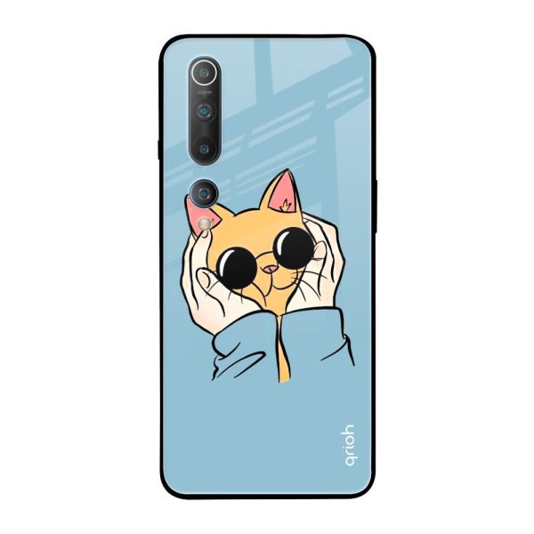 Adorable Cute Kitty Glass Case For Xiaomi Mi 10 Online Sale