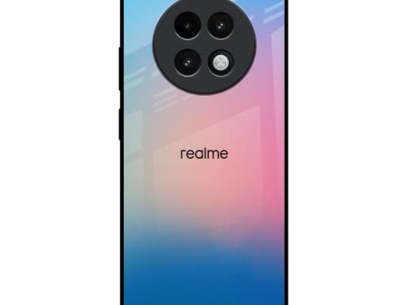 Blue & Pink Ombre Glass case for Realme 13 Plus 5G For Cheap