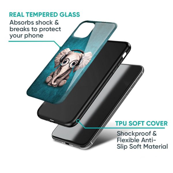 Adorable Baby Elephant Glass Case For Redmi Note 11 Pro 5G Sale