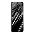 Black & Grey Gradient Glass Case For Oppo A55 Sale