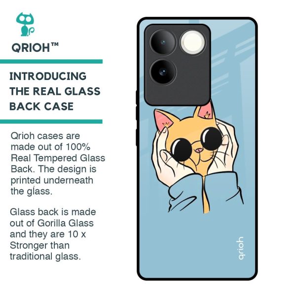 Adorable Cute Kitty Glass Case For iQOO Z7 Pro 5G Hot on Sale