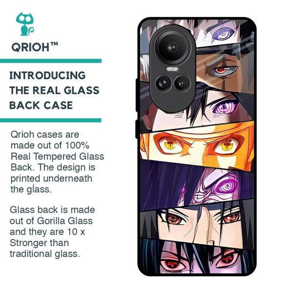 Anime Eyes Glass Case for Oppo Reno10 Pro 5G For Discount