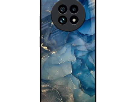 Blue Cool Marble Glass Case for Realme 13 Pro Plus 5G For Cheap