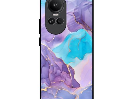 Alcohol ink Marble Glass Case for Oppo Reno10 Pro 5G For Sale