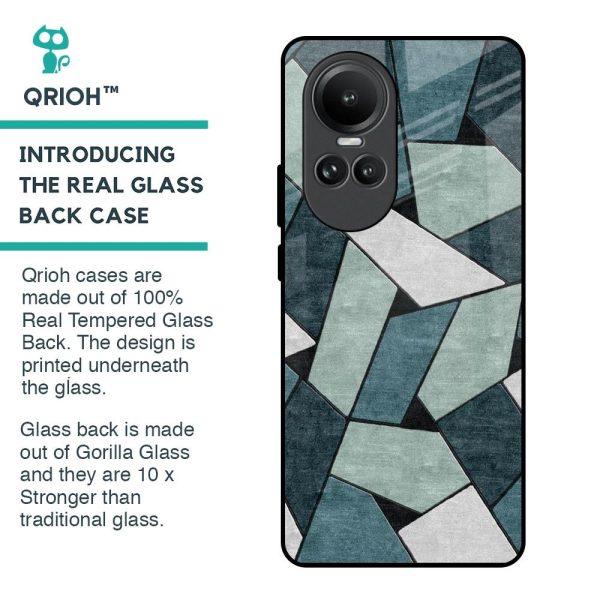 Abstact Tiles Glass Case for Oppo Reno10 5G Online Hot Sale