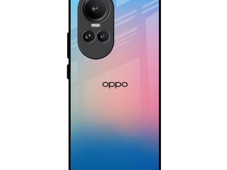 Blue & Pink Ombre Glass case for Oppo Reno10 Pro 5G Cheap