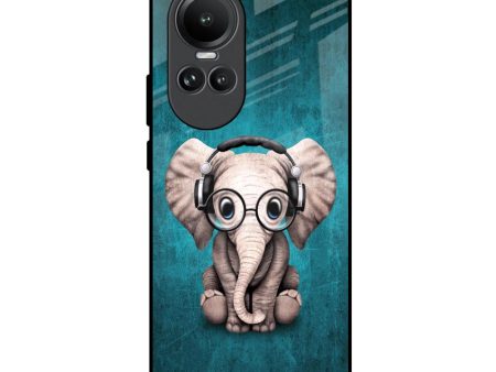 Adorable Baby Elephant Glass Case For Oppo Reno10 5G Online Sale