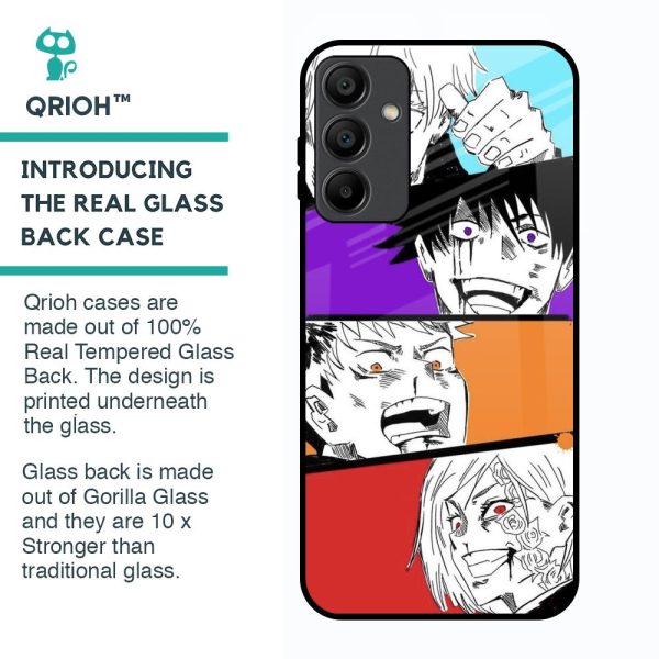 Anime Sketch Glass Case for Samsung Galaxy A15 5G Online Sale