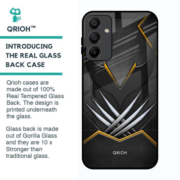 Black Warrior Glass Case for Samsung Galaxy A15 5G For Sale