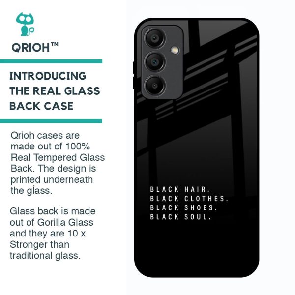 Black Soul Glass Case for Samsung Galaxy A15 5G on Sale