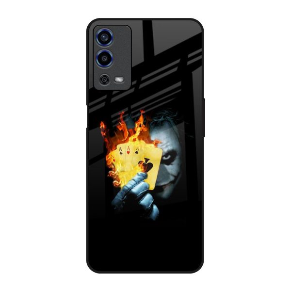 AAA Joker Glass Case for Oppo A55 Online Sale