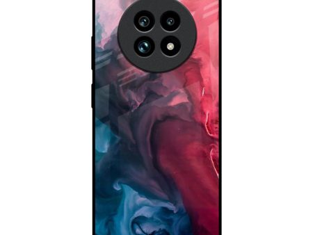 Blue & Red Smoke Glass Case for Realme 13 Pro Plus 5G Hot on Sale