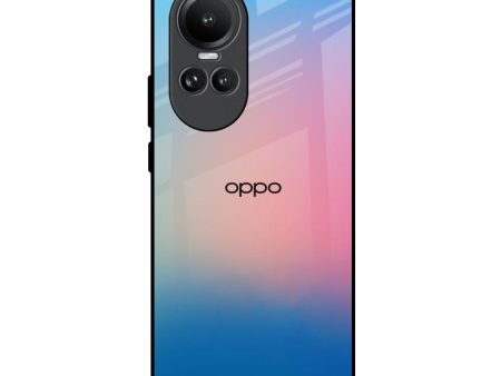 Blue & Pink Ombre Glass case for Oppo Reno10 5G Online Hot Sale