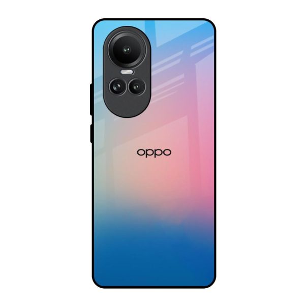 Blue & Pink Ombre Glass case for Oppo Reno10 5G Online Hot Sale