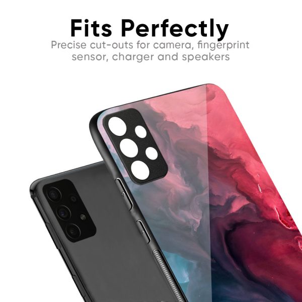 Blue & Red Smoke Glass Case for Oppo Reno10 5G Online Hot Sale