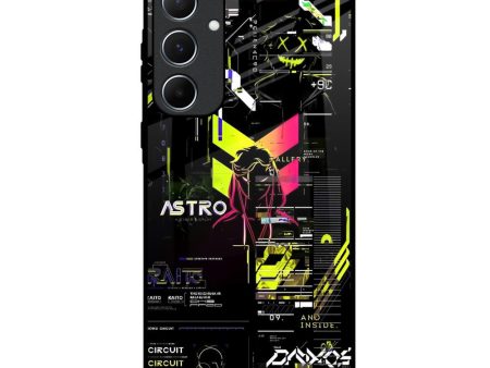 Astro Glitch Glass Case for Samsung Galaxy A55 5G For Sale