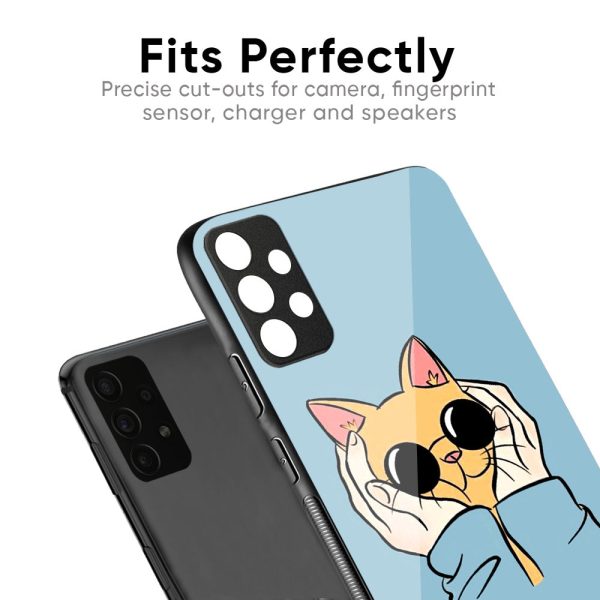 Adorable Cute Kitty Glass Case For Oppo A55 For Discount