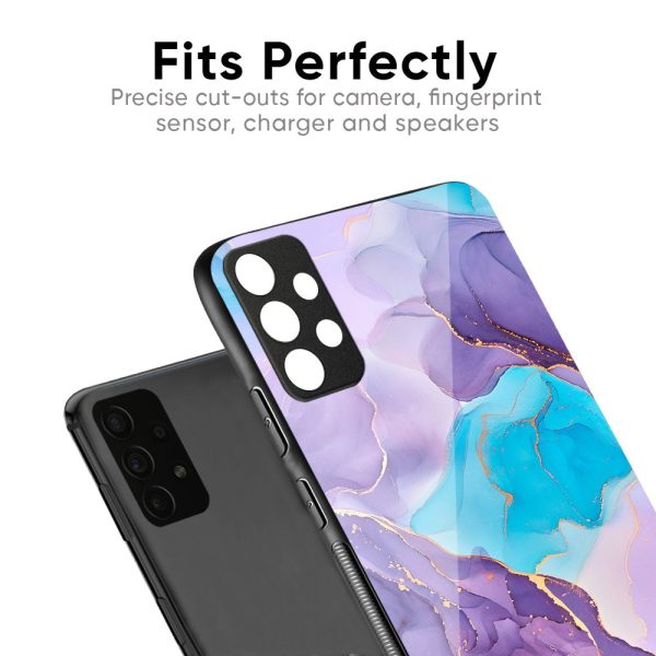 Alcohol ink Marble Glass Case for Realme 13 Plus 5G Fashion