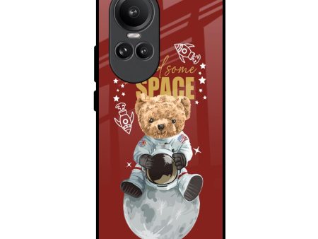 Astronaut Bear Glass Case for Oppo Reno10 Pro 5G Hot on Sale