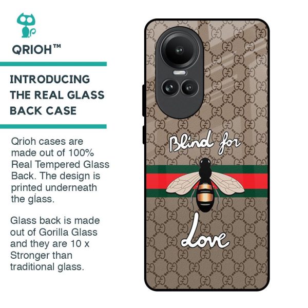 Blind For Love Glass Case for Oppo Reno10 5G on Sale