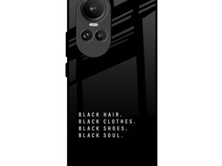 Black Soul Glass Case for Oppo Reno10 Pro 5G For Cheap