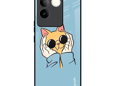 Adorable Cute Kitty Glass Case For iQOO Z7 Pro 5G Hot on Sale