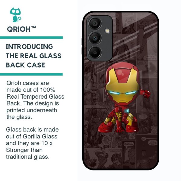 Angry Baby Super Hero Glass Case for Samsung Galaxy A15 5G Fashion