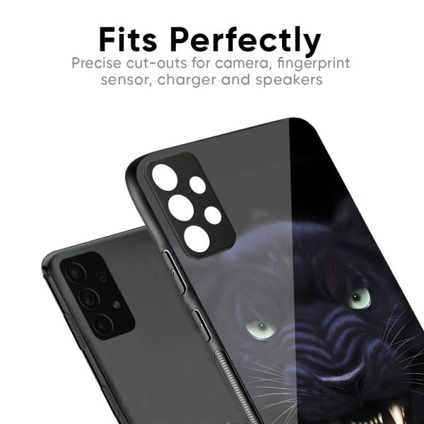 Angry Black Leopard Glass Case for Oppo A55 Discount