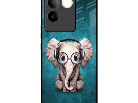 Adorable Baby Elephant Glass Case For iQOO Z7 Pro 5G Cheap