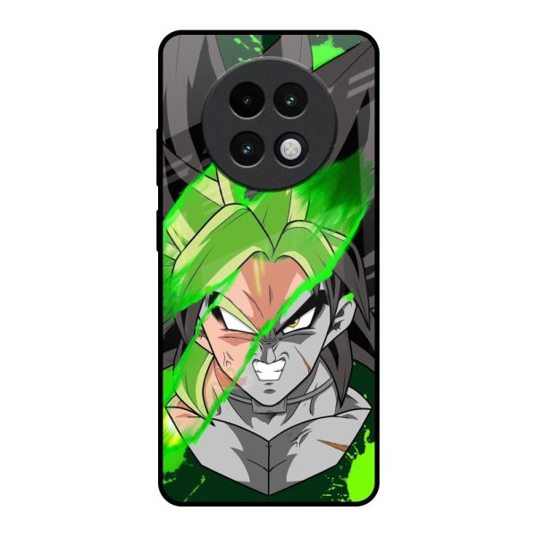 Anime Green Splash Glass Case for Realme 13 Plus 5G Hot on Sale