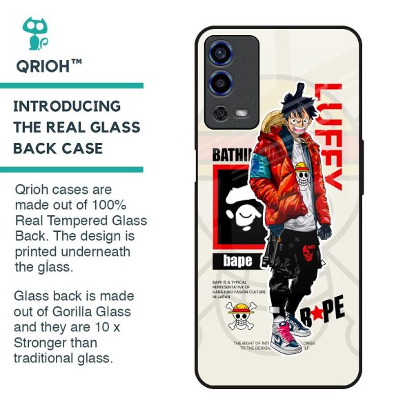 Bape Luffy Glass Case for Oppo A55 Sale