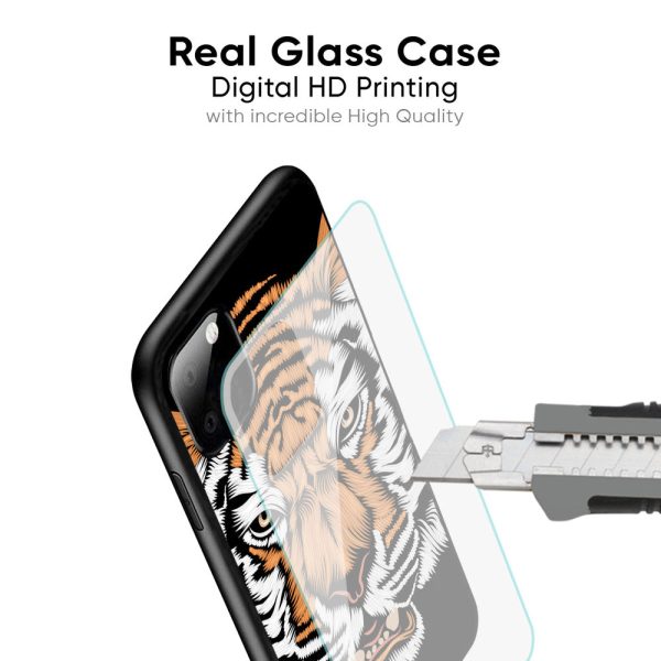 Angry Tiger Glass Case For Oppo Reno10 5G Cheap