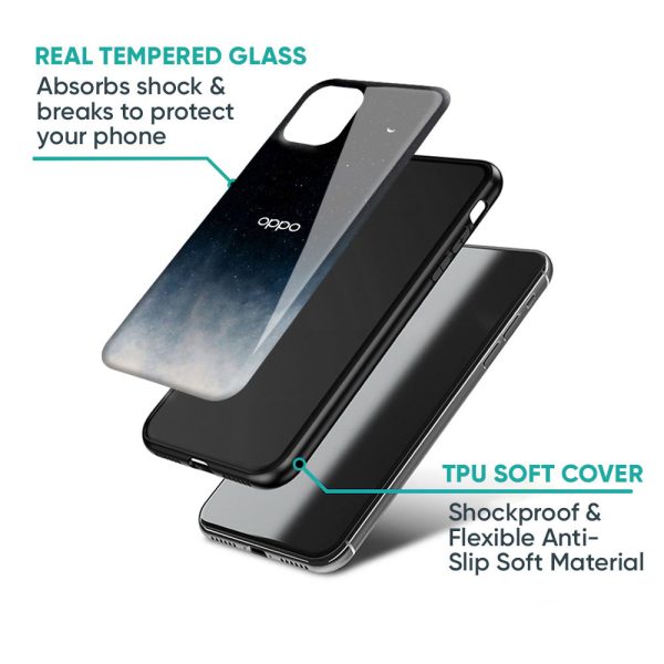 Aesthetic Sky Glass Case for Oppo A55 Supply