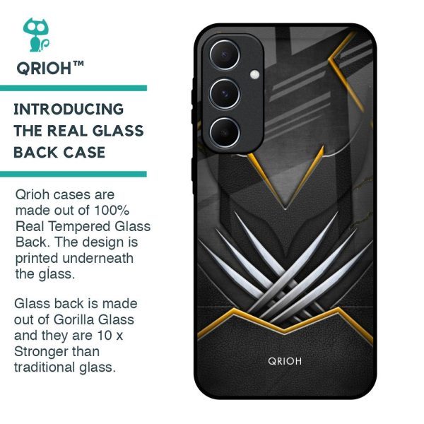 Black Warrior Glass Case for Samsung Galaxy A55 5G For Discount