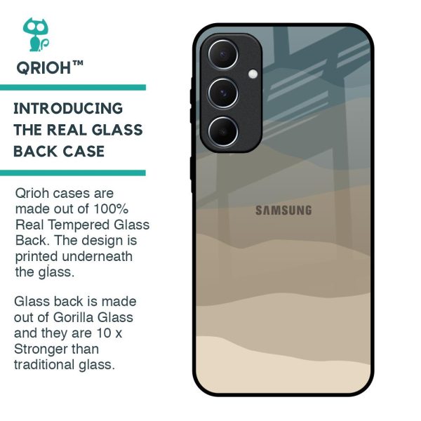 Abstract Mountain Pattern Glass Case for Samsung Galaxy A55 5G Sale