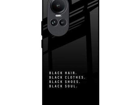 Black Soul Glass Case for Oppo Reno10 5G Cheap