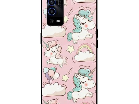 Balloon Unicorn Glass case for Oppo A55 For Sale