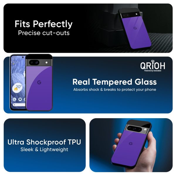 Amethyst Purple Glass Case for Google Pixel 9 Online Sale