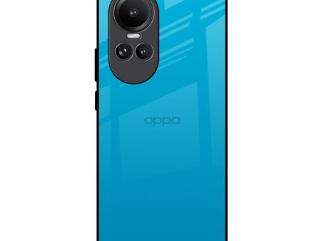 Blue Aqua Glass Case for Oppo Reno10 5G For Sale