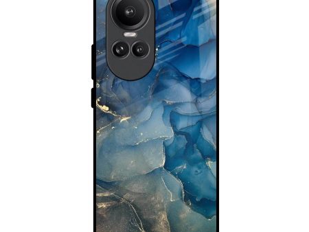 Blue Cool Marble Glass Case for Oppo Reno10 Pro 5G Supply