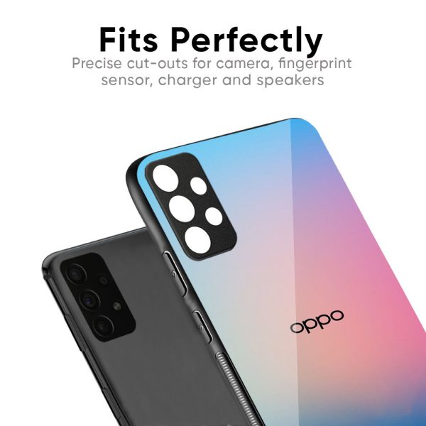 Blue & Pink Ombre Glass case for Oppo Reno10 Pro 5G Cheap