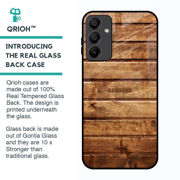 Wooden Planks Glass Case for Samsung Galaxy A15 5G Discount