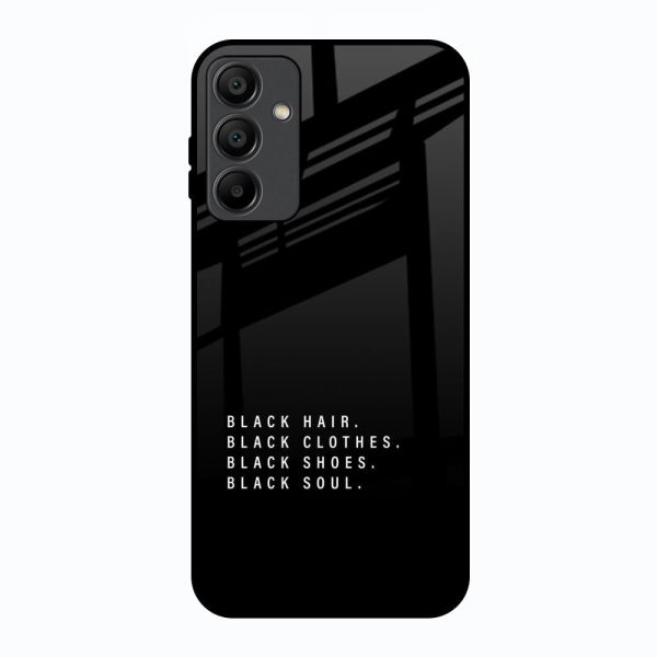 Black Soul Glass Case for Samsung Galaxy A15 5G on Sale